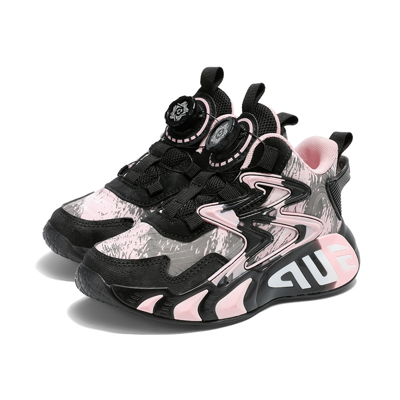 Zapatos de baloncesto para niños varones de 6 - 12 años de edad zapatos para niños 2025 nuevo otoño y invierno para correr zapatillas deportivas de lana al por mayor