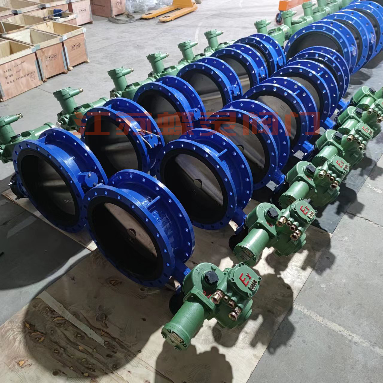 矿用隔爆型 一体化电动瓦斯专用阀 MWSD94X-10 DN400防爆法兰蝶阀