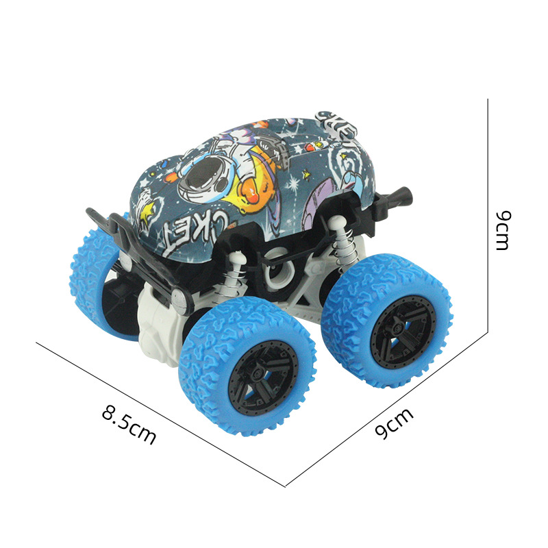 Juguete para niños tracción en las cuatro ruedas truco de inercia modelo de vehículo todoterreno niño juguete graffiti puesto de coche resistente a la caída al por mayor