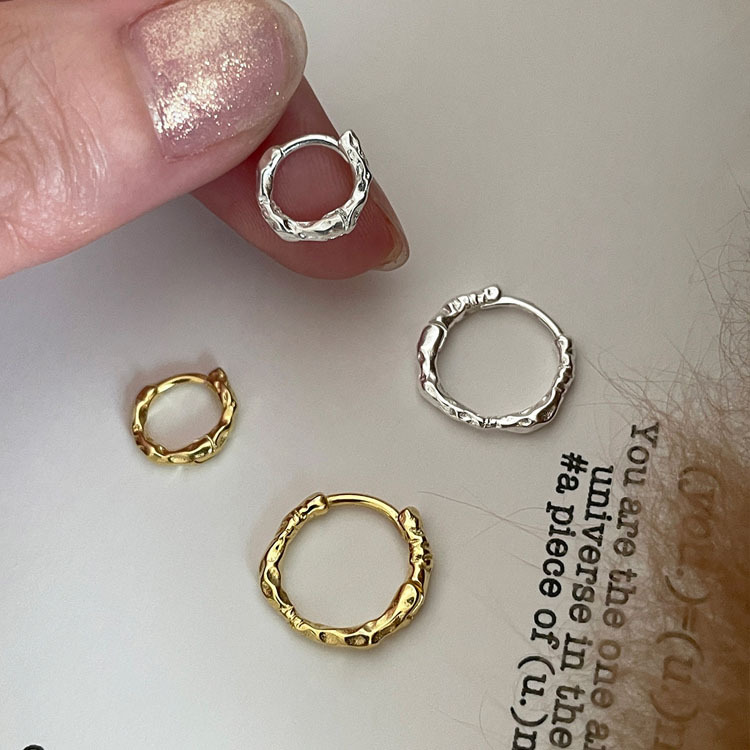 S925 plata pin oído hebilla hembra de alto grado de hueso del oído espárragos de La Oreja piercing nicho Otoño e Invierno anillo liso anillo de la oreja pendientes joyería del oído