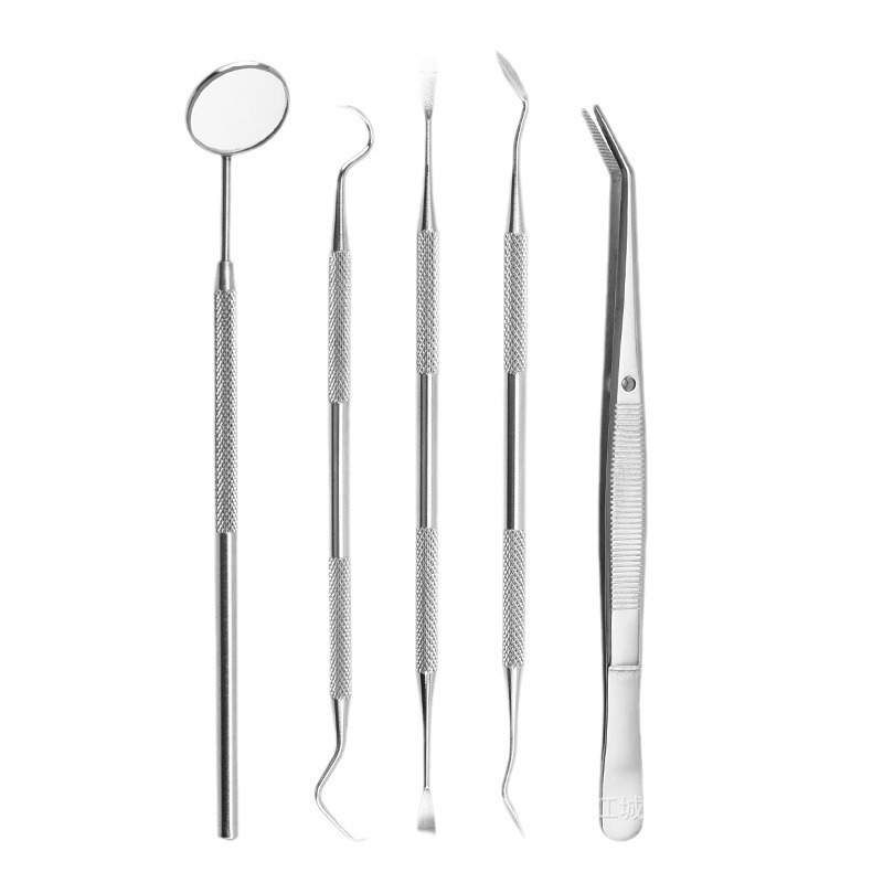 牙医工具牙齿清洁口腔护理科工具套装去牙渍牙结石牙垢口腔镜探针|undefined