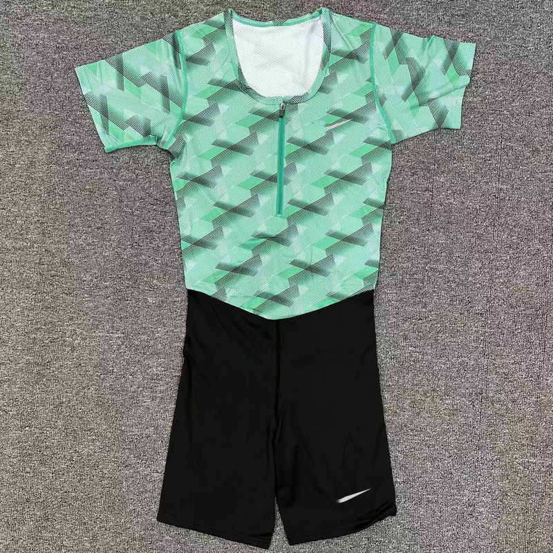 Zero-resistance track and field sprint and hurdle integrated short-sleeve athletic training and competition team uniform for men Zero-resistance track and field sprint and hurdle integrated short-sleeve athletic training and competition team uniform for men