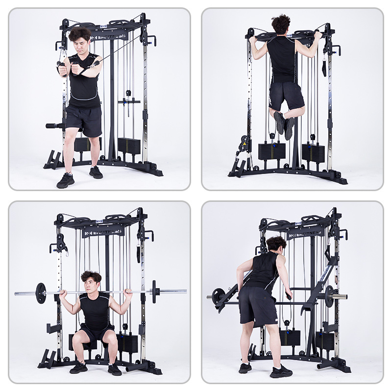 Entrenador de pájaros pequeños para ejercicios de fitness multifuncional para el hogar dispositivo de entrenamiento integral para el hogar dispositivo de abrazadera de pecho combinación de marco de cuclillas