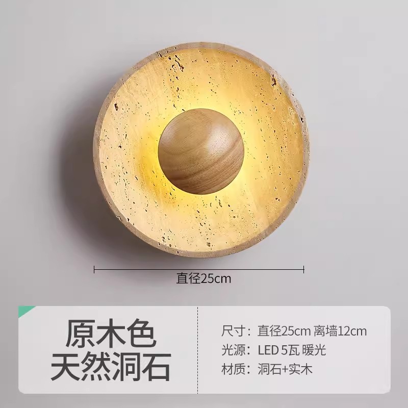 Estilo de seda cueva amarilla lámpara de techo de piedra Arte Creativo nórdico lámpara de techo pasillo japonés entrada B & B balcón