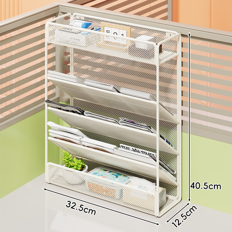 Organizador de Archivos de Pared A4 de Metal Multifuncional para Oficina image 6