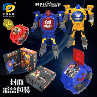 Cross-border new product deformation electronic watch toy creative cartoon King Kong robot toddler educational early education for boys and girls
