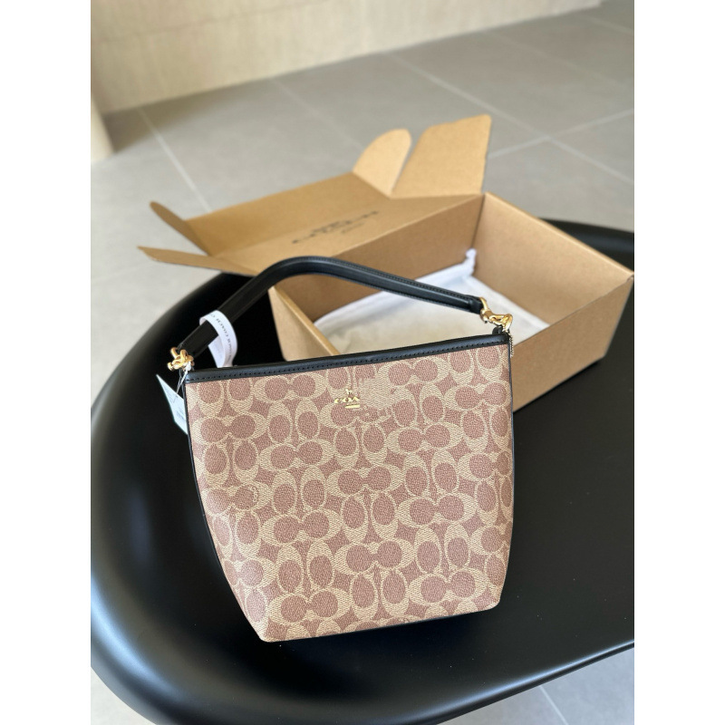 寇驰C家新款女包City Bucket老花水桶包时尚手提菜篮子单肩斜挎包|undefined