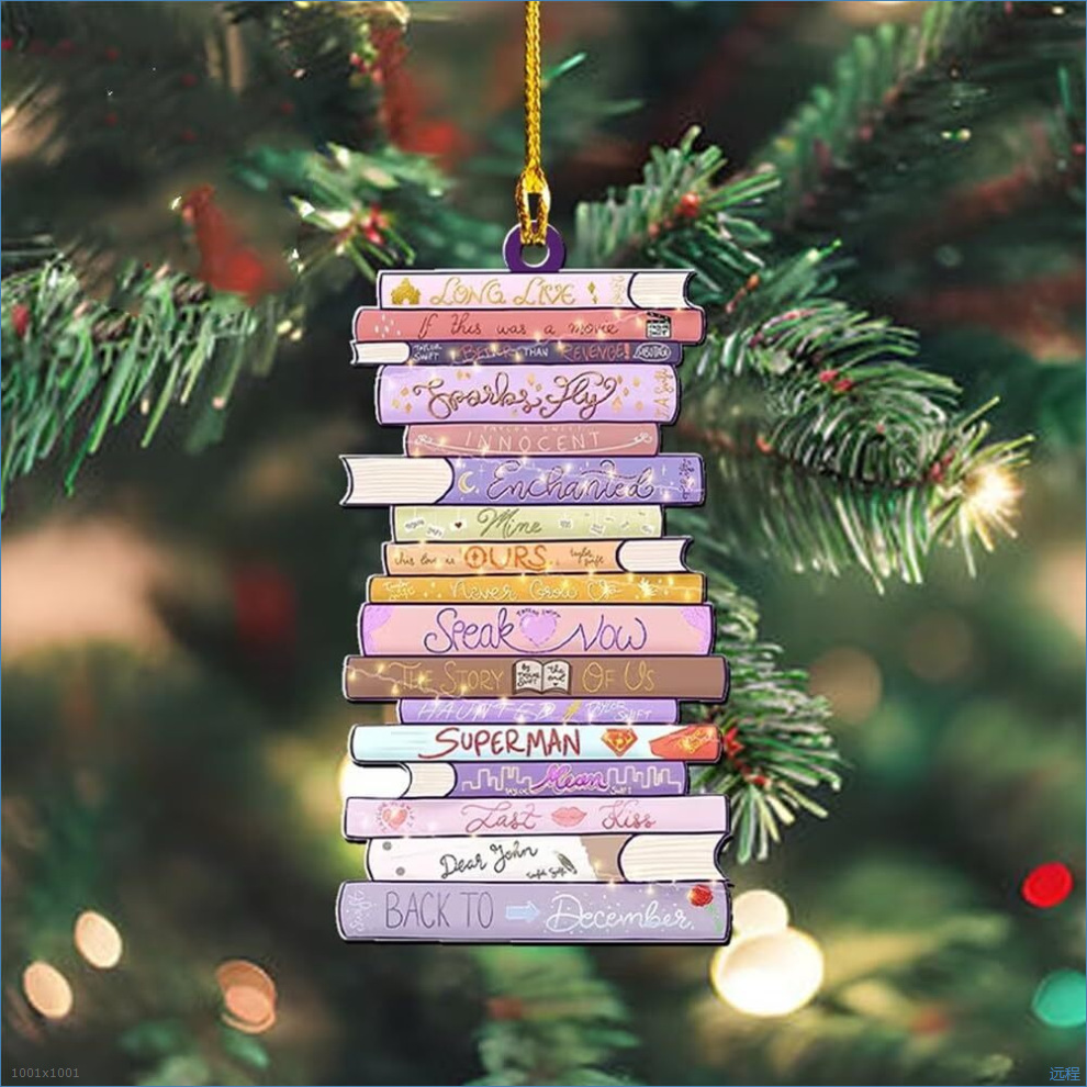 Cruz-frontera nueva Navidad árbol de Navidad decoración adornos coche retrovisor espejo colgante mochila colgante decoraciones para el hogar