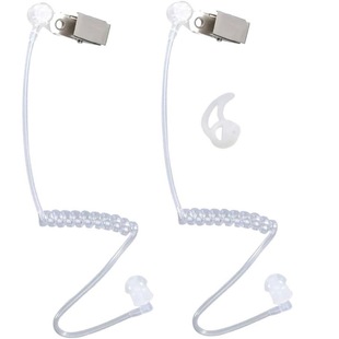 2 Decorative Agent Transparent Tubes Plus Replacement Earplugs