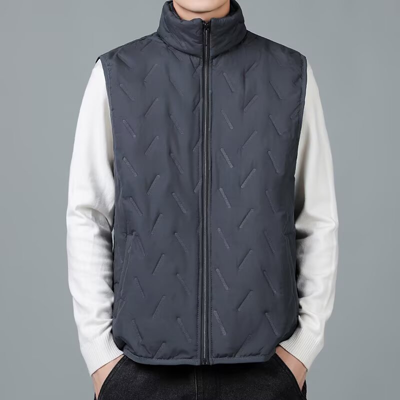 Camisas menos ropa de grafeno chaleco de hombre otoño y invierno nuevo tipo de camiseta de cordero grueso calentamiento sin mangas camiseta de hombro