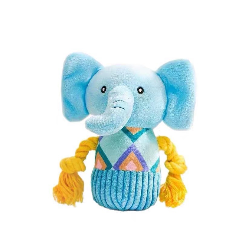Nueva colección de juguetes sonoros de peluche para perros, juguetes de mascotas resistentes a la mordida para perros