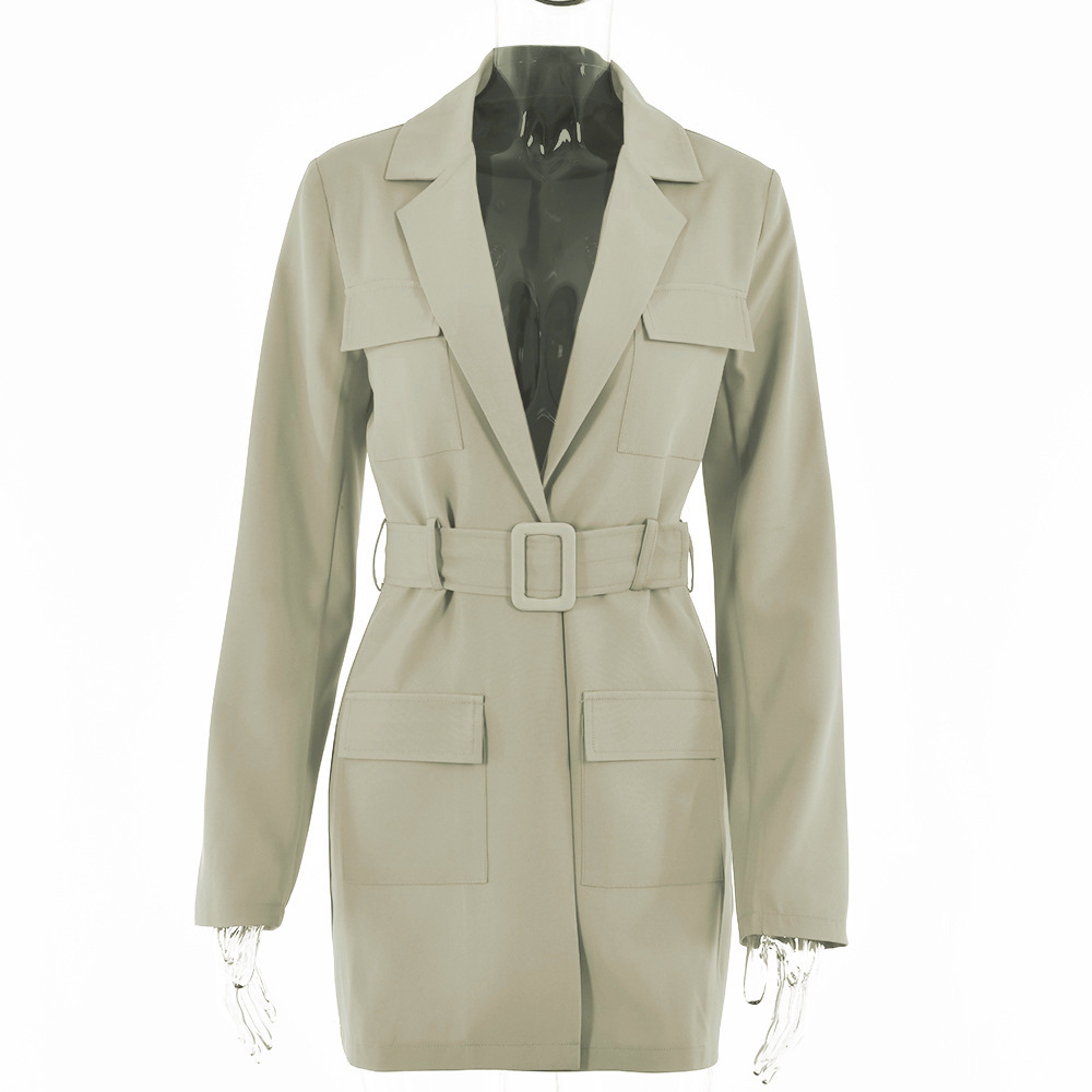 Lapel Long Sleeve Plus Size Fashion Jacket Image 5
