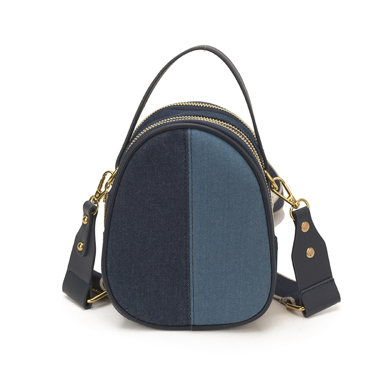 Jean empalme bolso de mano de color contraste mujer 2026 nuevo estilo de lujo ligero cruzado de moda de moda de hombro mochila