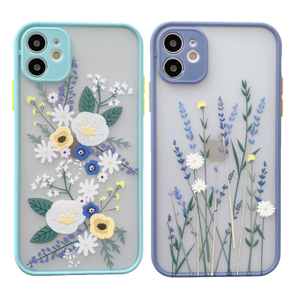 Sensación DE LA PIEL 2-en-1 IP15PRO pintado lavanda teléfono caso adecuado para Apple 14pro Max teléfono caso