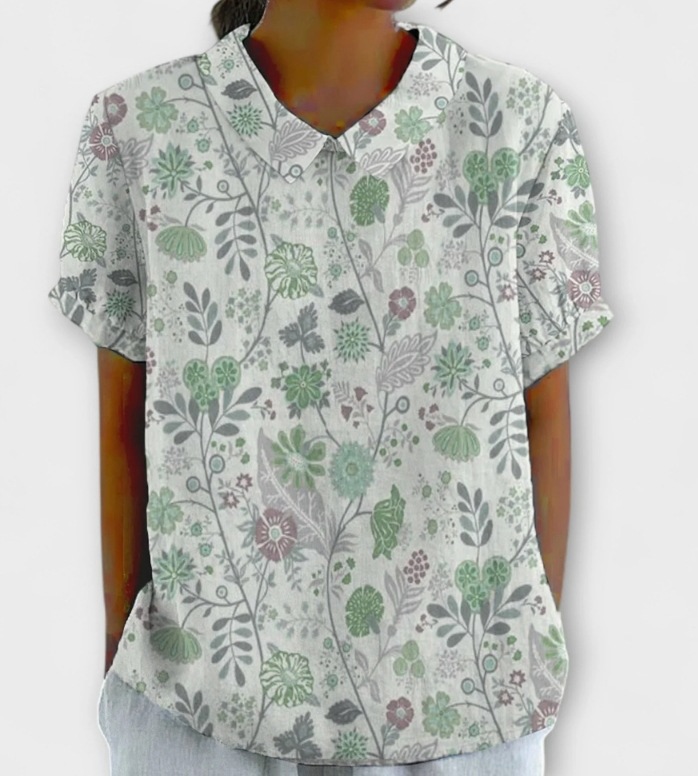 Fuente de fábrica de comercio exterior estación independiente de burbujas de verano monzón camisa de manga corta camisa de flores