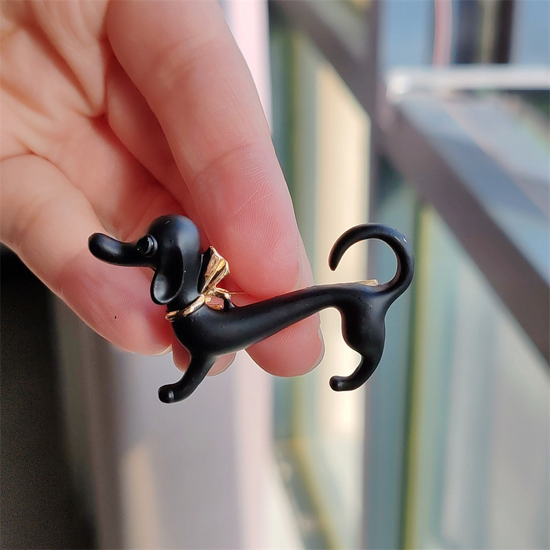 11g Weight Zircon Inlay Material Brooches Classification Daily Occasion Alloy Material Dog Pattern Unisex Gender Enamel, Plating, Inlay Design IG Style, Cute Style IG Style Cute Pin Dog Alloy Enamel Plating Inlay Zircon Unisex Brooches 9