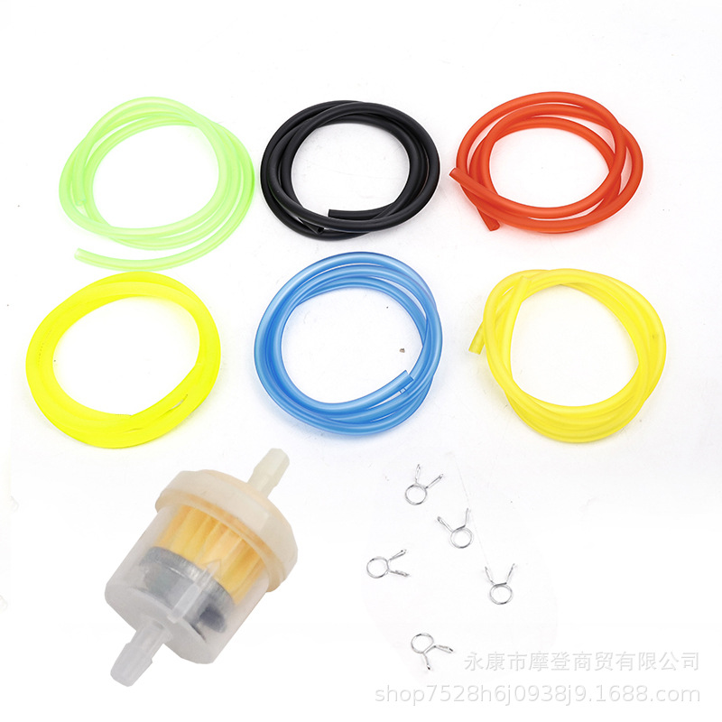 摩托车配件改装1米油管 橡胶汽油管 越野车彩色燃油软管输油管