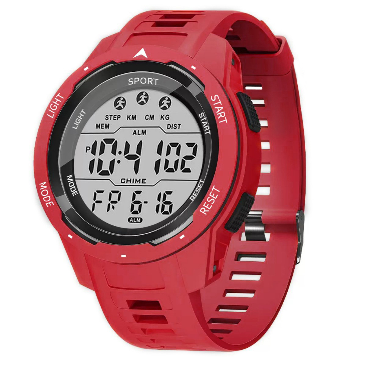 Reloj electrónico multifuncional Rojo