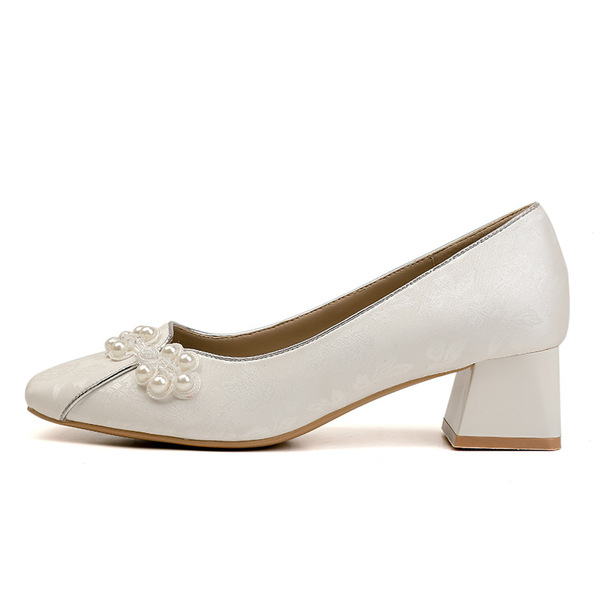 White high heels