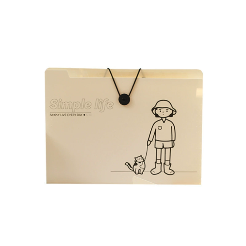 Capacious cute organ, folder for students for documents, storage system, storage bag