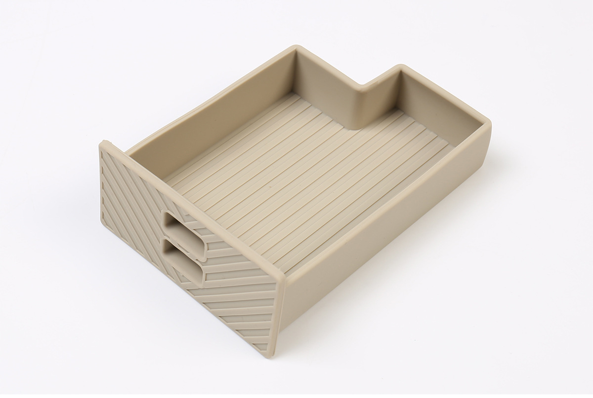 Suitable for 2024 Toyota Alphard, silicone drawer-style storage box for the center console; also suitable for 40-series Vellfire, silicone storage box