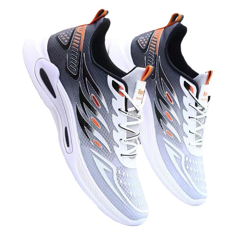 Zapatos para hombre, de malla transpirable, modernos, sencillos, informales, para correr, deportivos, de suela blanda, cómodos, para hombre, suministro transfronterizo