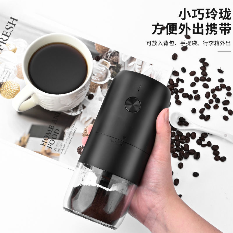 molino de granos eléctrico portátil doméstico molino de granos de café pequeño molino de mano molino de granos de café automático doméstico