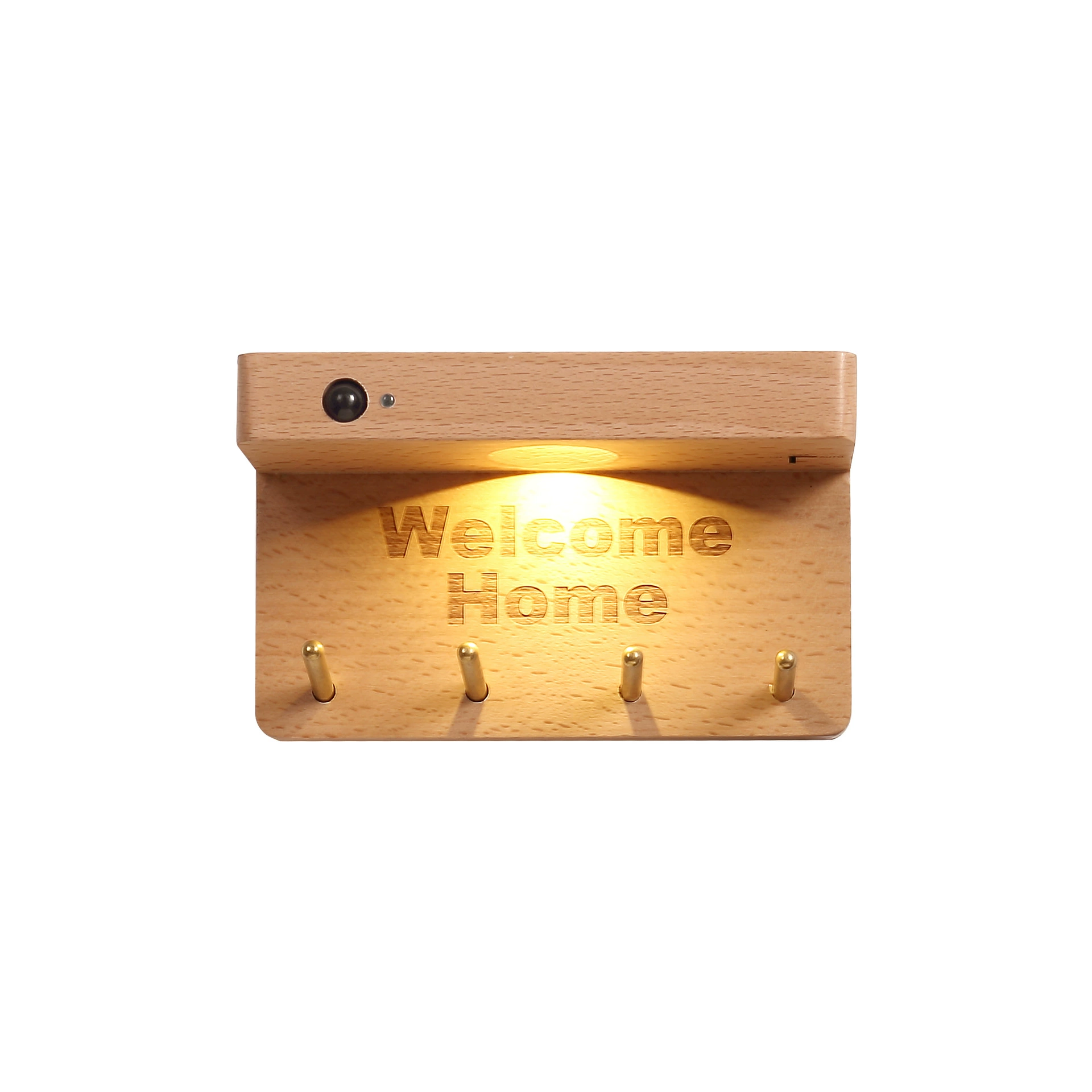 Smart physiological induction LED night light, wooden sconce for wardrobe, human sensor