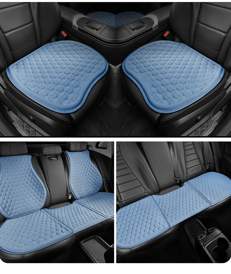 2026 New Car Gel Seat Cushion Summer Cooling Pad Breathable Seat Cushion Car Honeycomb Gel Universal Seat Cushion Cross-Border