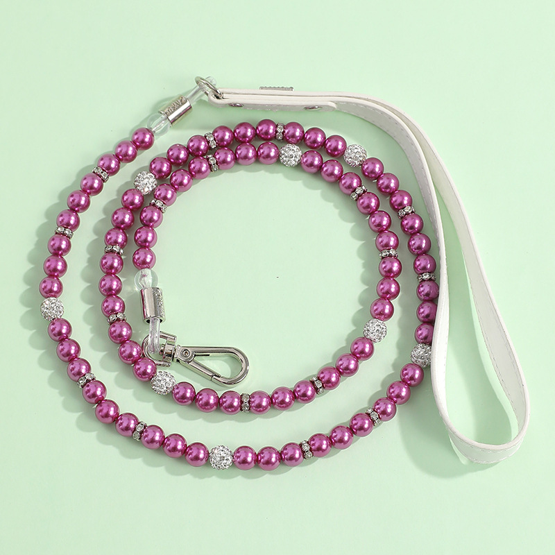 35g Weight Small And Medium Pet Jewelry Pearl Necklace