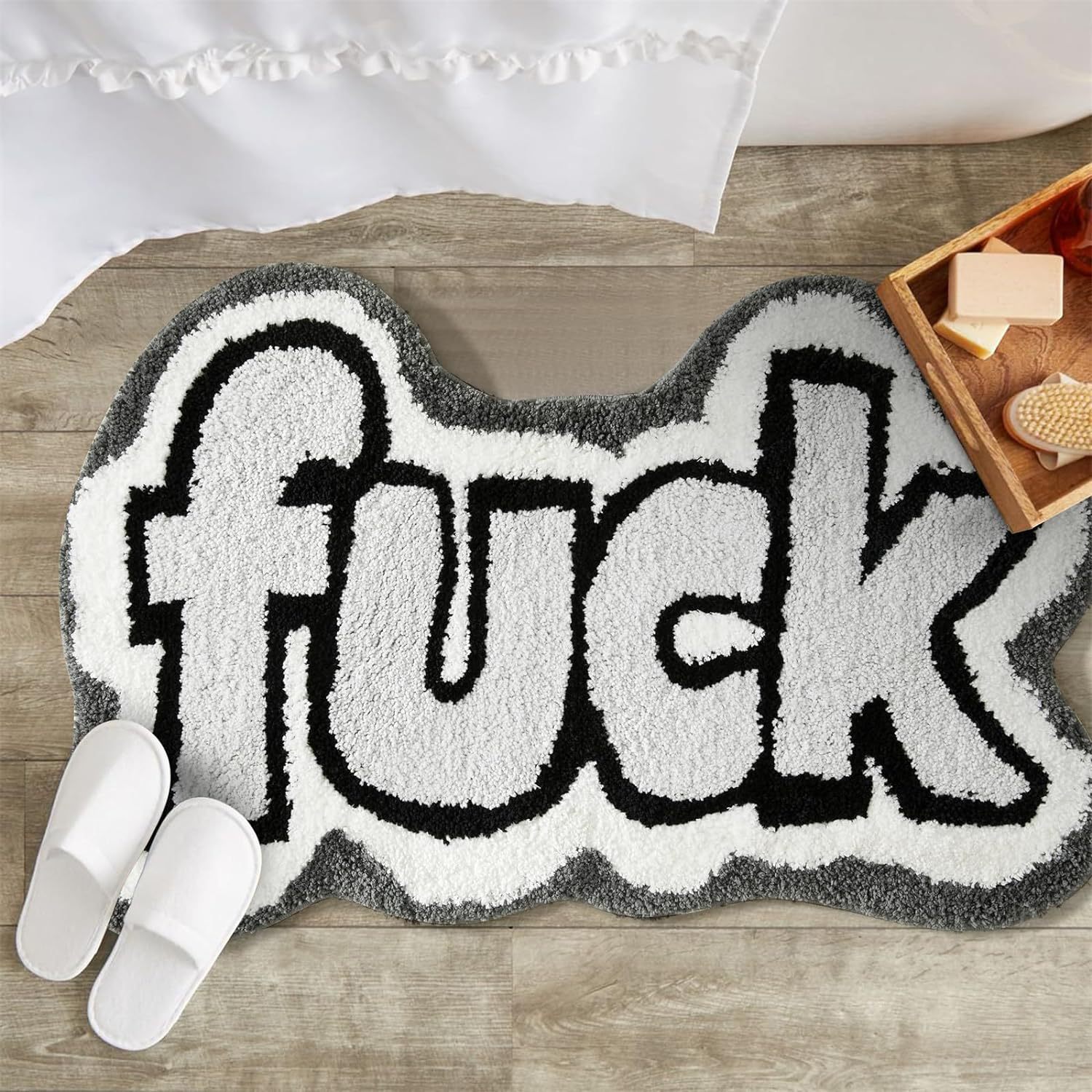 Letter Pattern Casual, Cute Style Casual Cute Letter Imitation Cashmere Polyester Carpet Bedding