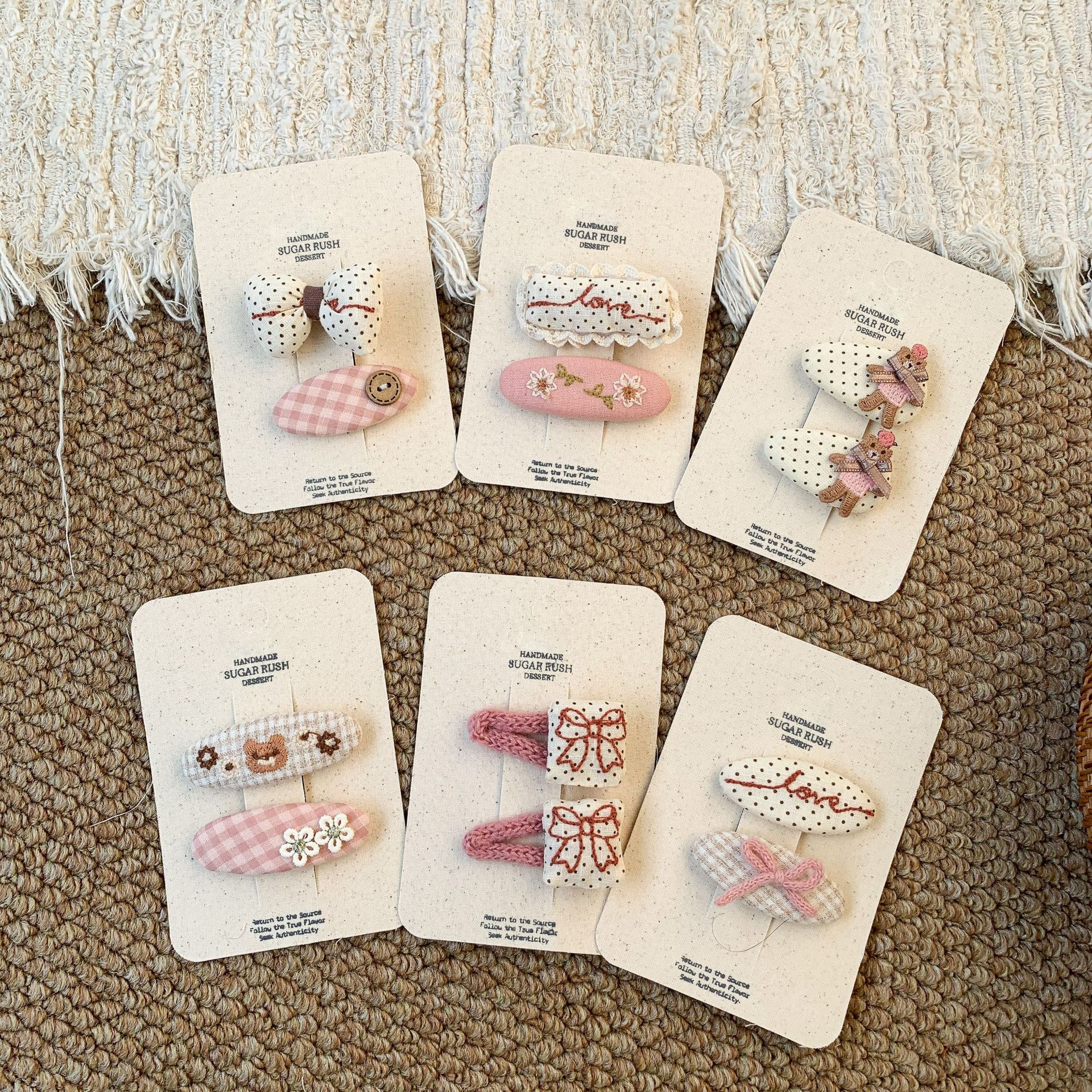 Sugar Pear ropa infantil niñas clips de cabello dibujos animados dulce 2026 nuevo clip de cabello para niños frange BB clips accesorios para el cabello de mujeres