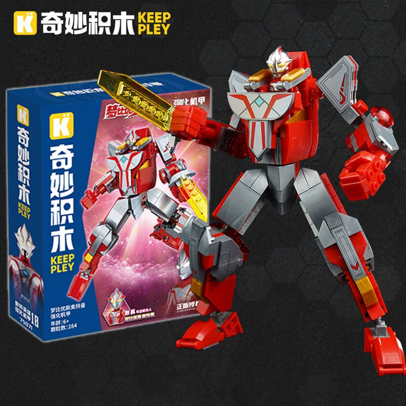 Чудесный (keeppley) Ultraman строительные блоки Супердоспехи Герой Детская игрушка Модель в сборке Diga Decai