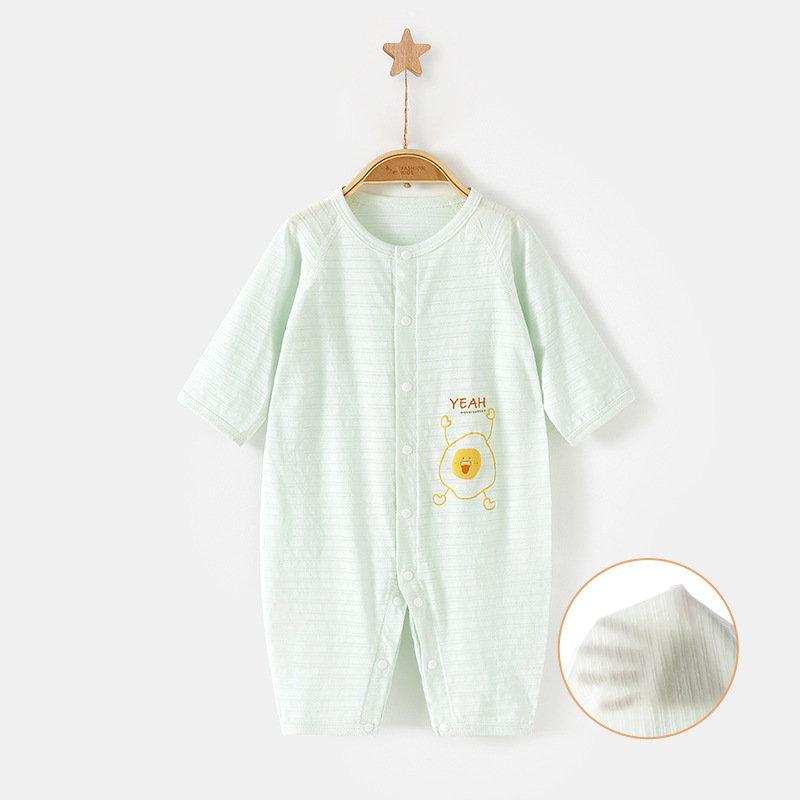 Mono para bebé, pijama de algodón fino de manga larga para verano, ropa para recién nacidos, ropa de verano para niños pequeños, ropa de bebé para niños y niñas