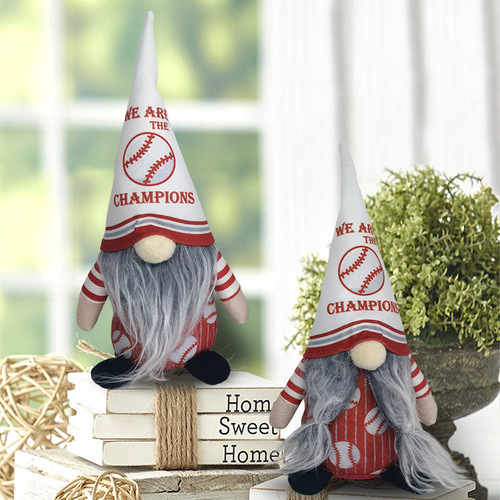 Creative Cross-border Christmas Baseball Faceless Doll Christmas Gift Sports Dwarf Figure Decorative Ornament