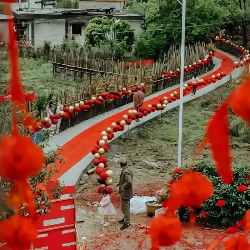 特价农村结婚引路气球婚礼现场布置婚庆迎宾路边路装饰婚房批发