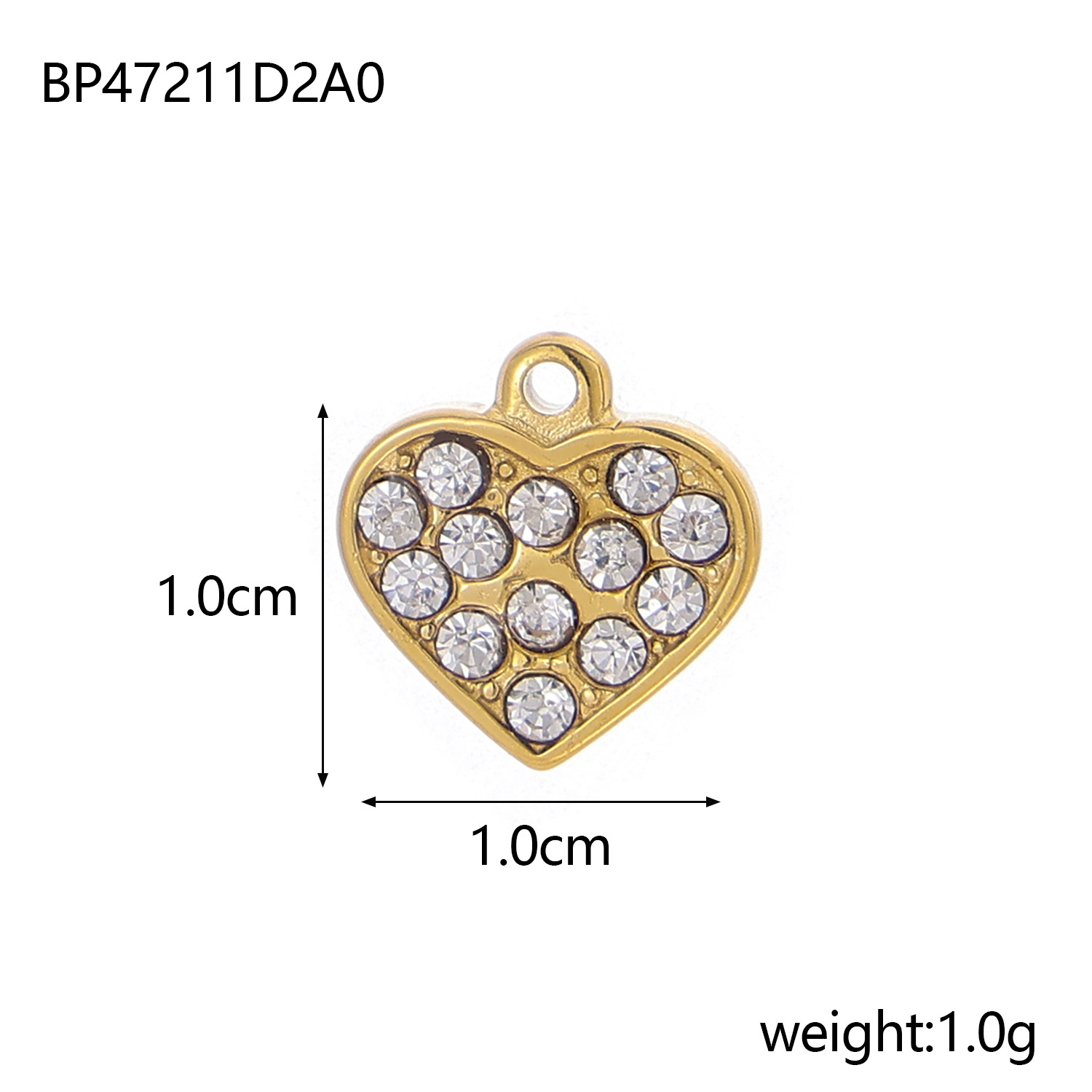 Shell Inlay Material 1 Piece 25*26mm 304 Stainless Steel Shell Real Gold Plated Heart Shape Pendant DIY Jewelry Accessories