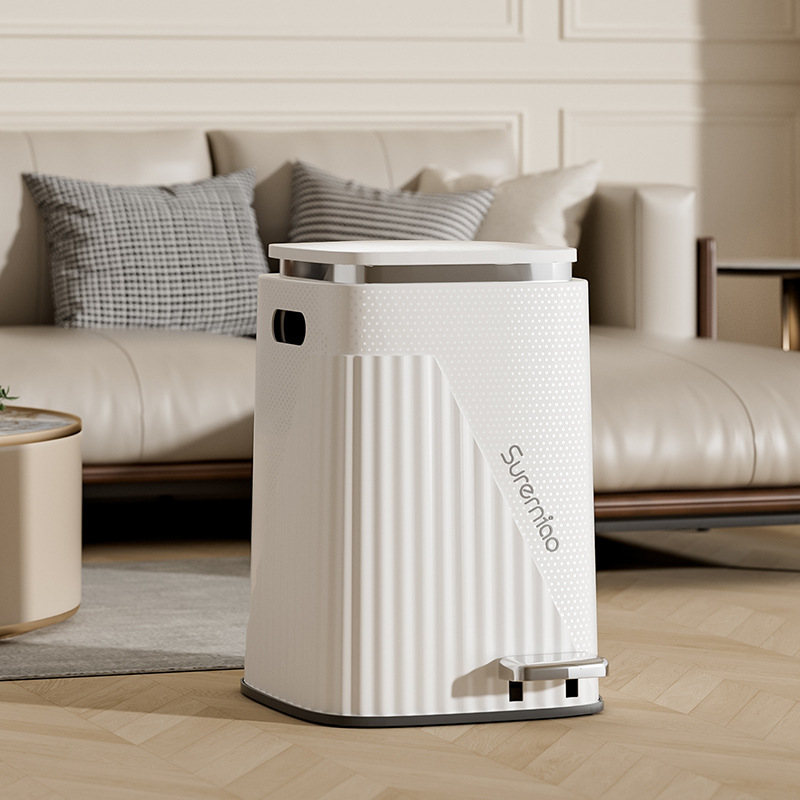 Light Luxury Trash Can Foot Pedal Household Living Room Kitchen Toilet with Lid Mute Large Capacity Slow Down Bedroom Foot Pedal Light Luxury Trash Can Foot Pedal Household Living Room Kitchen Toilet with Lid Mute Large Capacity Slow Down Bedroom Foot Pedal