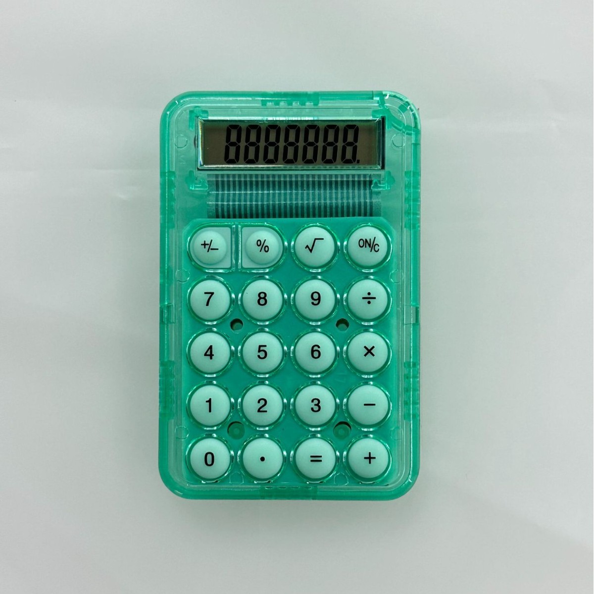 Mini calculadora linda transparente de alto valor transfronteriza bolsillo portátil color caramelo regalo para estudiantes