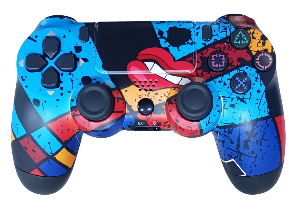 Controlador de Juego Inalámbrico Bluetooth PS4 de ABS Doble Vibración, Giroscopio de 6 Ejes para PC y Consolas