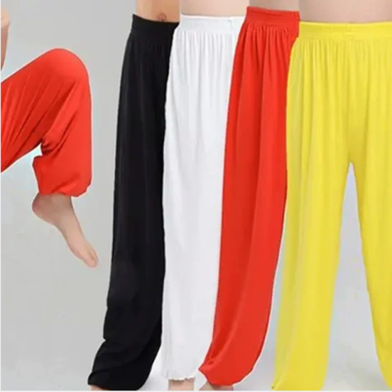 Новые детские боевые искусства шаровары брюки упражнения брюки тайцзи брюки упражнения боевые искусства