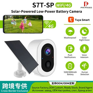跨境爆款300W全彩夜视高清免插电监控 WIFI 手机远程监控摄像头