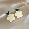 Tide, fashionable trend summer fresh earrings, simple and elegant design, internet celebrity, flowered