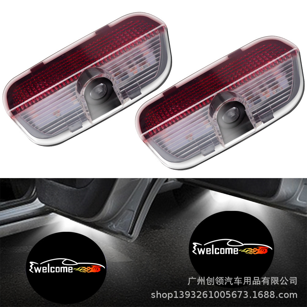 Aplicable a Volkswagen Luz de bienvenida Sagitar Golf 7 Tiguan Langyi langxing Passat LED Puerta de proyección de luz láser image 3