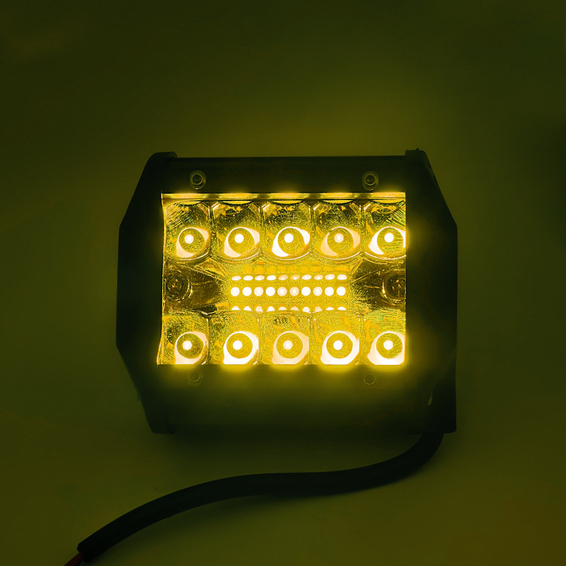 Car Truck Off-Road Led Work Light Three-Lens 4-Inch 60W External Auxiliary Car Light Spotlight Headlight Super Bright Strong Light