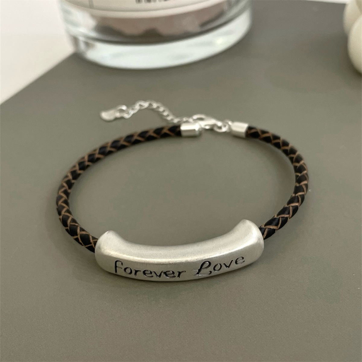 검은색 밧줄 팔찌