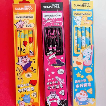 Карандаши Sanrio 12 шт в盒ке Kuromi cinnamon dog деревянные карандаши для школьников, художественные карандаши, пишущие ручки HB