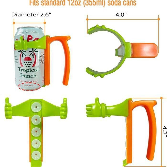 跨境新品 Soda Can Lids and Holders带防溢式杯盖吸管易拉罐支架|undefined