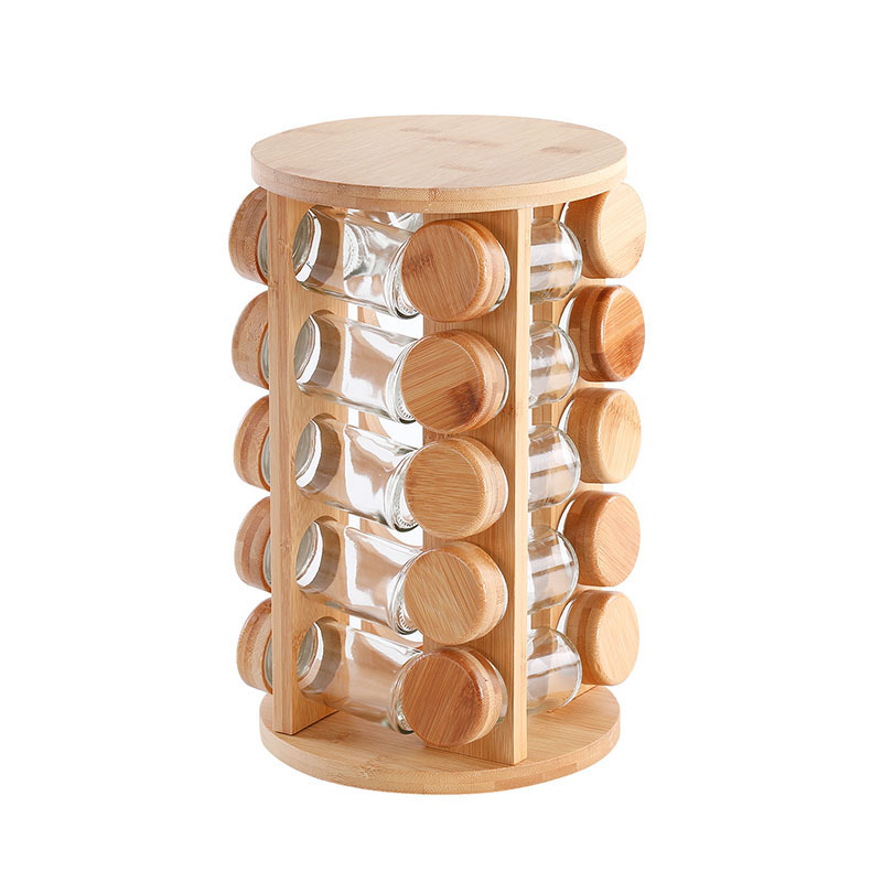 20 round bamboo lids (including jars)