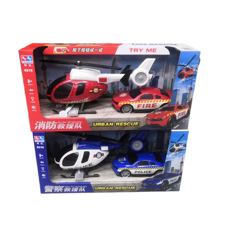 Linda historia contando la inercia del coche de juguete de los niños ingeniería de la música coche de bomberos policía coche mezclador camión vehículo todoterreno al por mayor